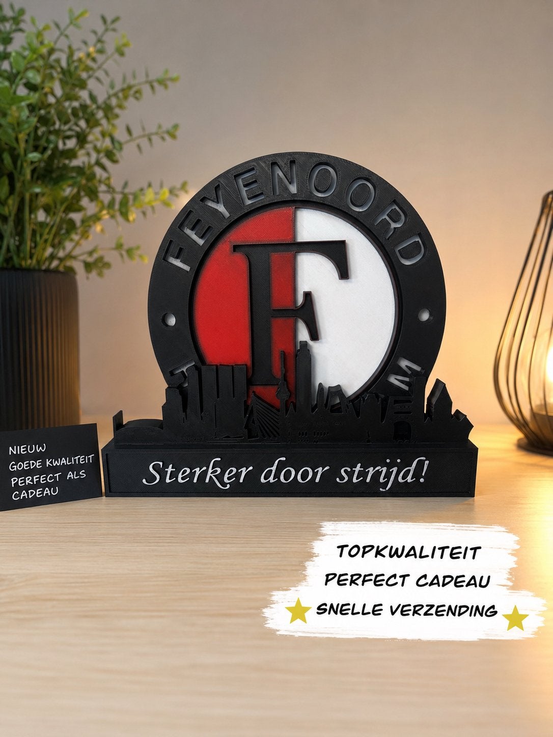 Feyenoord decoratie bordje, Ophalen of Verzenden, Nieuw