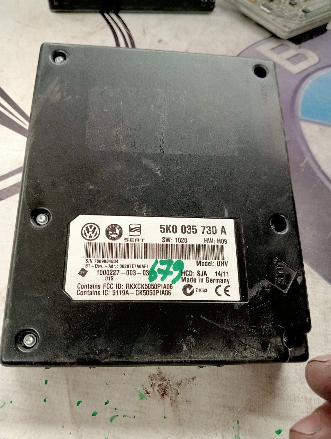 VW Polo 6R Telefoonmodule 5K0035730A, Gebruikt, -, Volkswagen, -