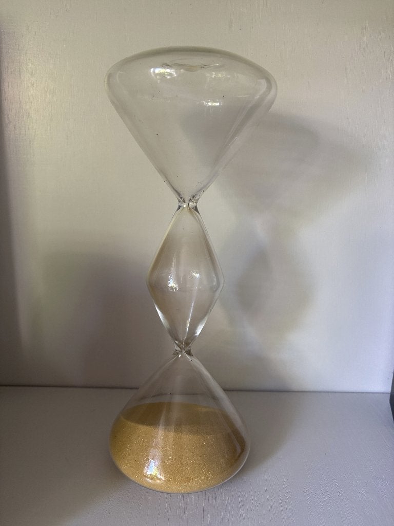 Zara Home Zandloper 1/2 uur, Ophalen of Verzenden, Zo goed als nieuw, Geel, Glas