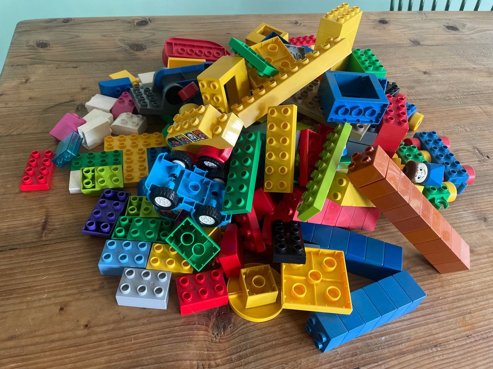 Grote gemengde set LEGO DUPLO met vintage poppetjes, Ophalen, Gebruikt, Overige merken