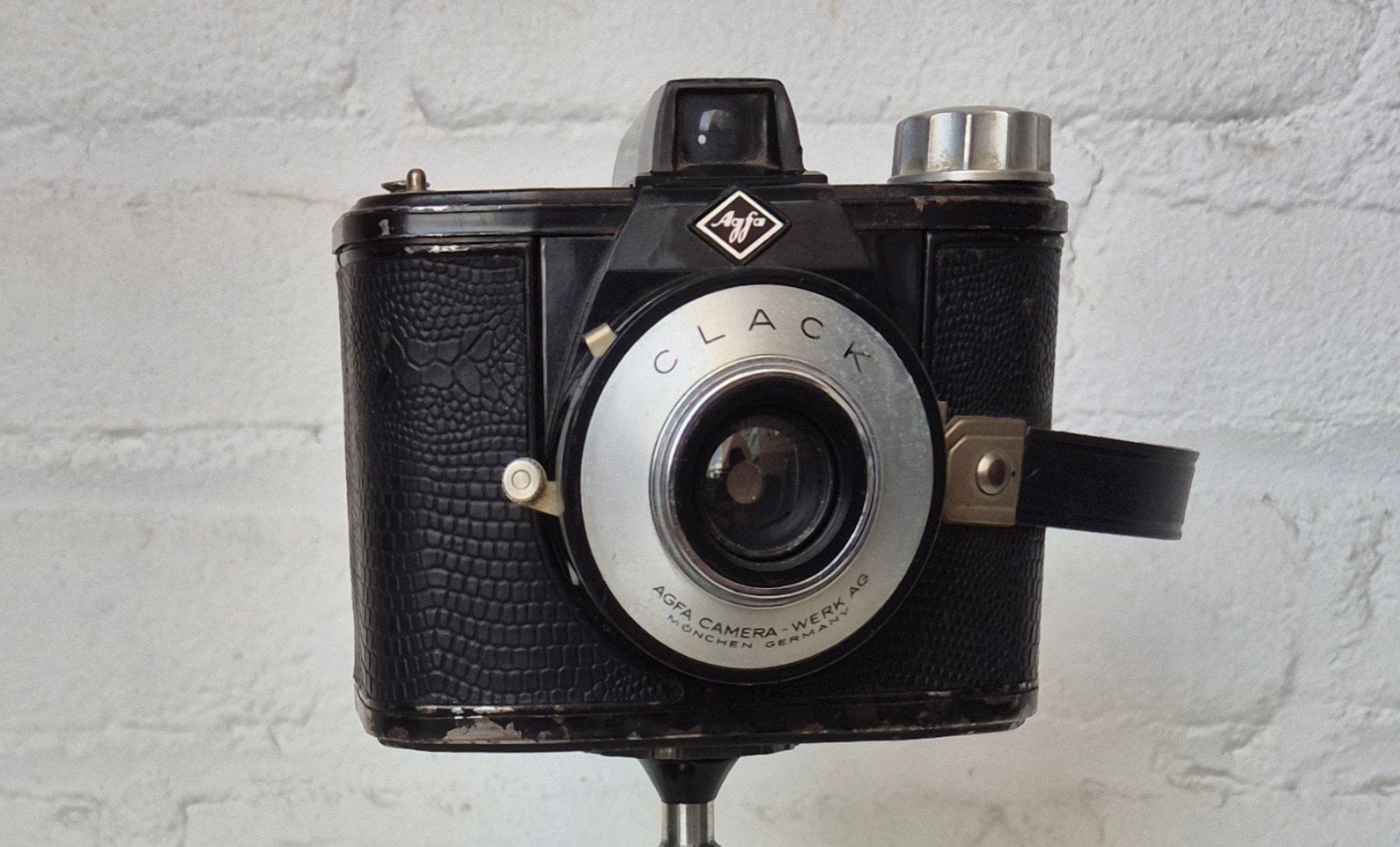 Vintage, analoge fotocamera / Agfa Clack, Ophalen of Verzenden, Gebruikt, Compact, Overige Merken