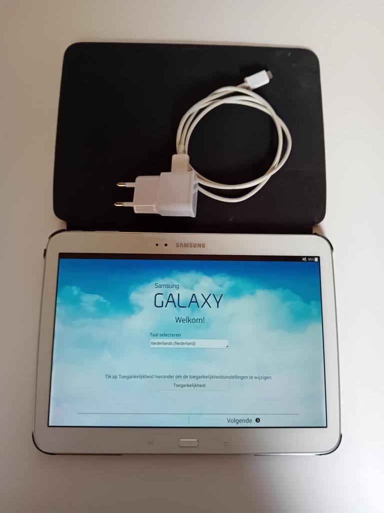Goed werkende 10" Samsung Galaxy Tab 3 met bescherm cover., Computers en Software, Android Tablets, 10 inch, Gebruikt, Ophalen of Verzenden