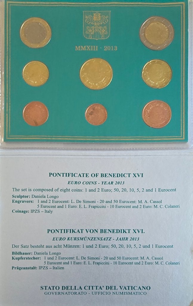 Euroset Vaticaan 2013, Ophalen, Vaticaanstad, Overige waardes, Setje