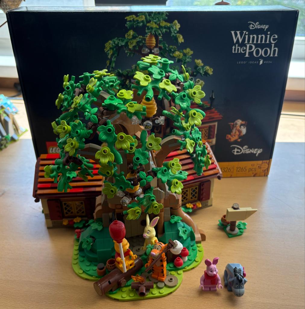 Lego Ideas 21326 Winnie de Poeh (compleet, zonder stickers), Lego, Ophalen of Verzenden, Zo goed als nieuw, Complete set