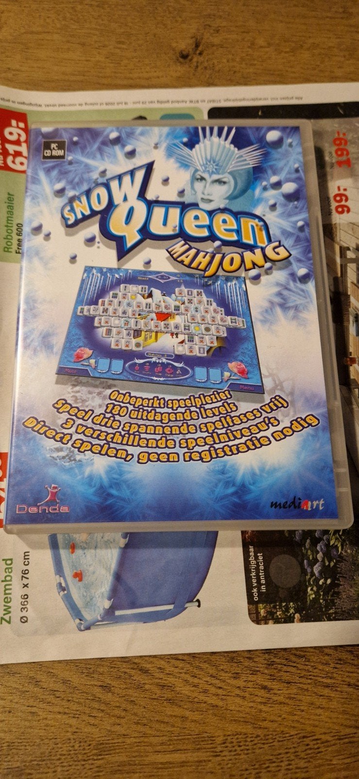 Snow Queen Mahjong PC CD-ROM - Puzzelspel, Puzzel en Educatief, Gebruikt, 1 speler, Ophalen of Verzenden