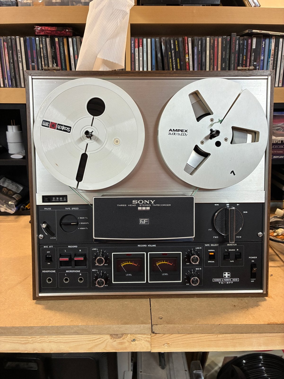 Sony bandrecorder TC-377 - Gereviseerd met stofkap, Ophalen, Bandrecorder, Met stofkap
