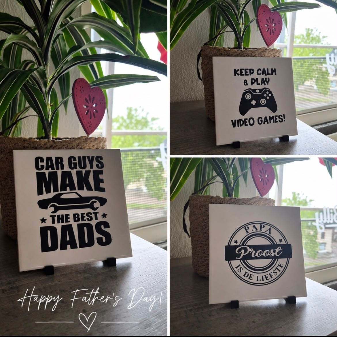 Decoratieve Tegel met Tekst - Diverse Ontwerpen, Nieuw, Ophalen of Verzenden, Modern, Wit