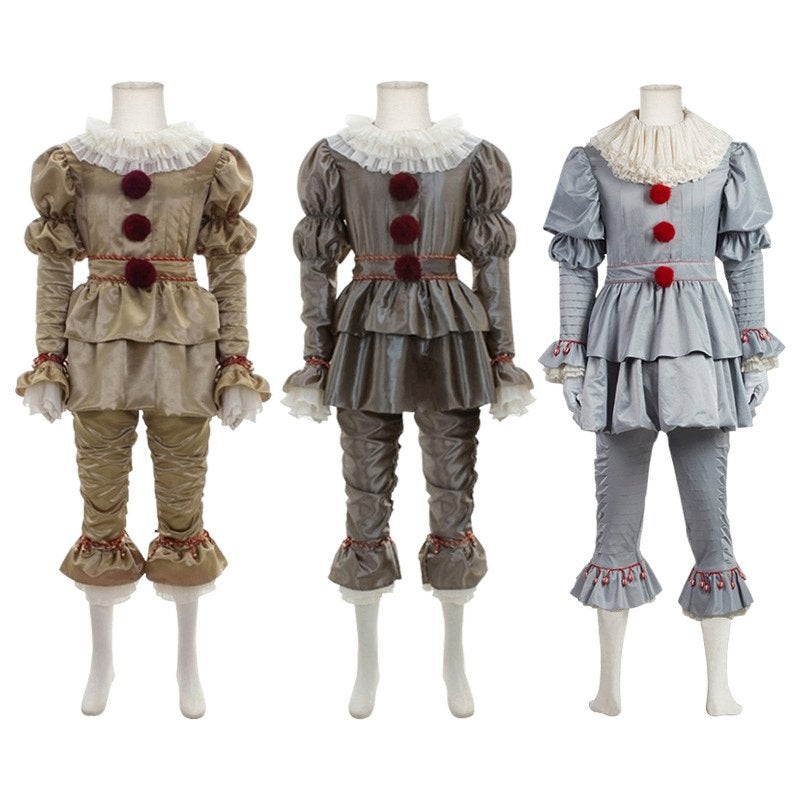 Pennywise Kostuum Clown Clowns Pak Horror Eng Halloween, Kleding | Heren, Carnavalskleding en Feestkleding, Verzenden, Nieuw, Overige maten