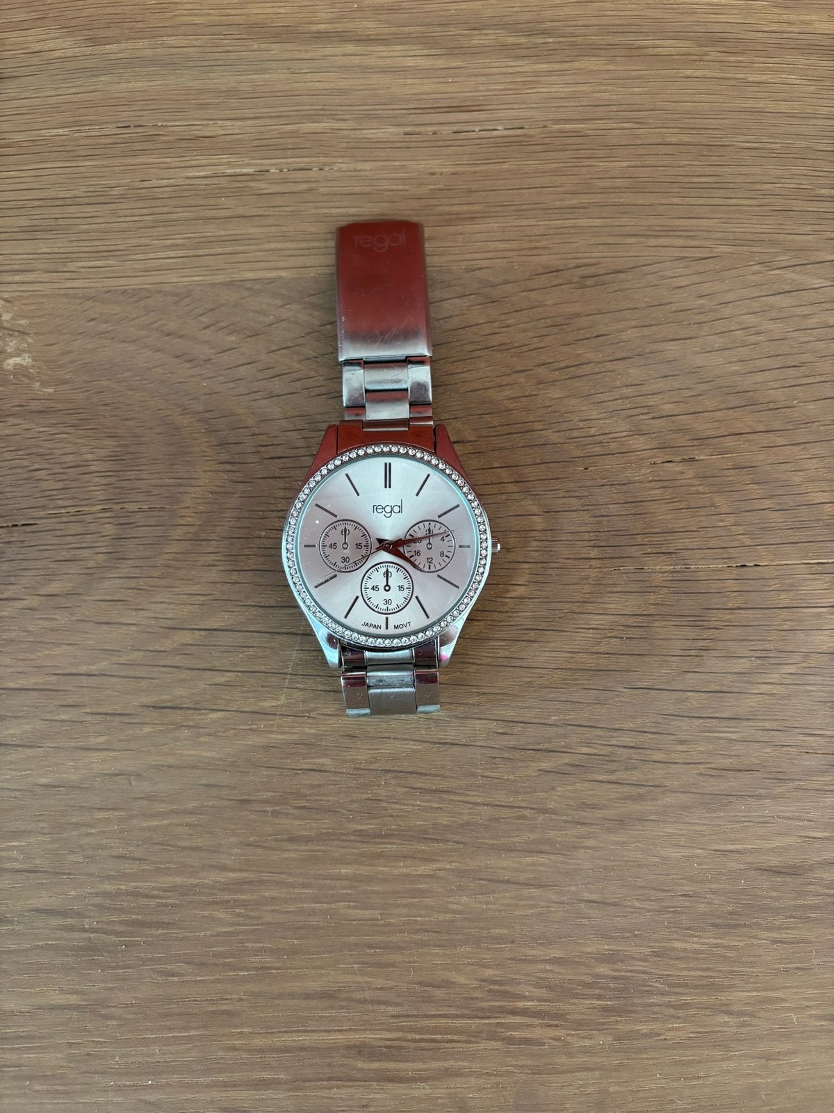 Regal Dameshorloge met Strass - Zo goed als nieuw, Overige merken, Staal, Polshorloge, Overige materialen