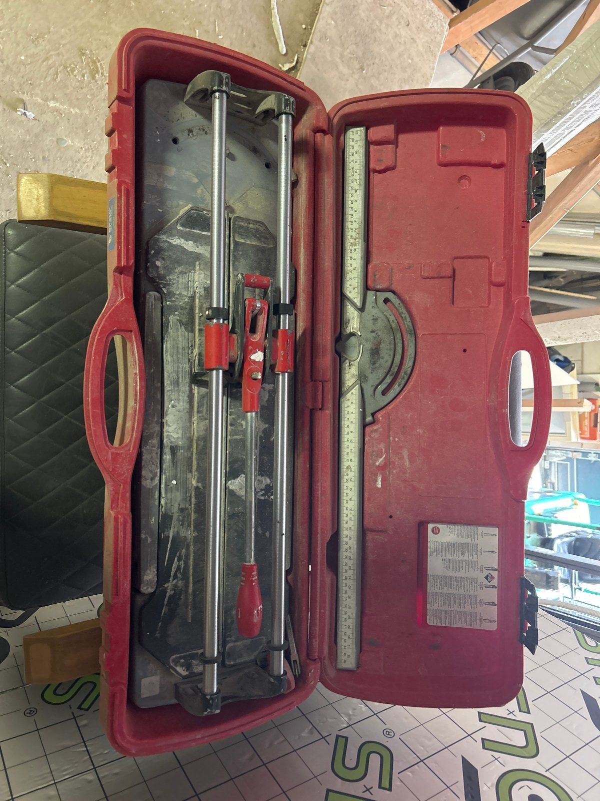 Rubi TR-600-S Tegelsnijder in Koffer, Ophalen, Gebruikt