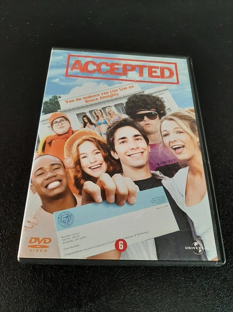 Accepted, Justin Long, Jonah Hill, Adam Herschman!, Vanaf 6 jaar, Ophalen of Verzenden, Gebruikt, Overige genres