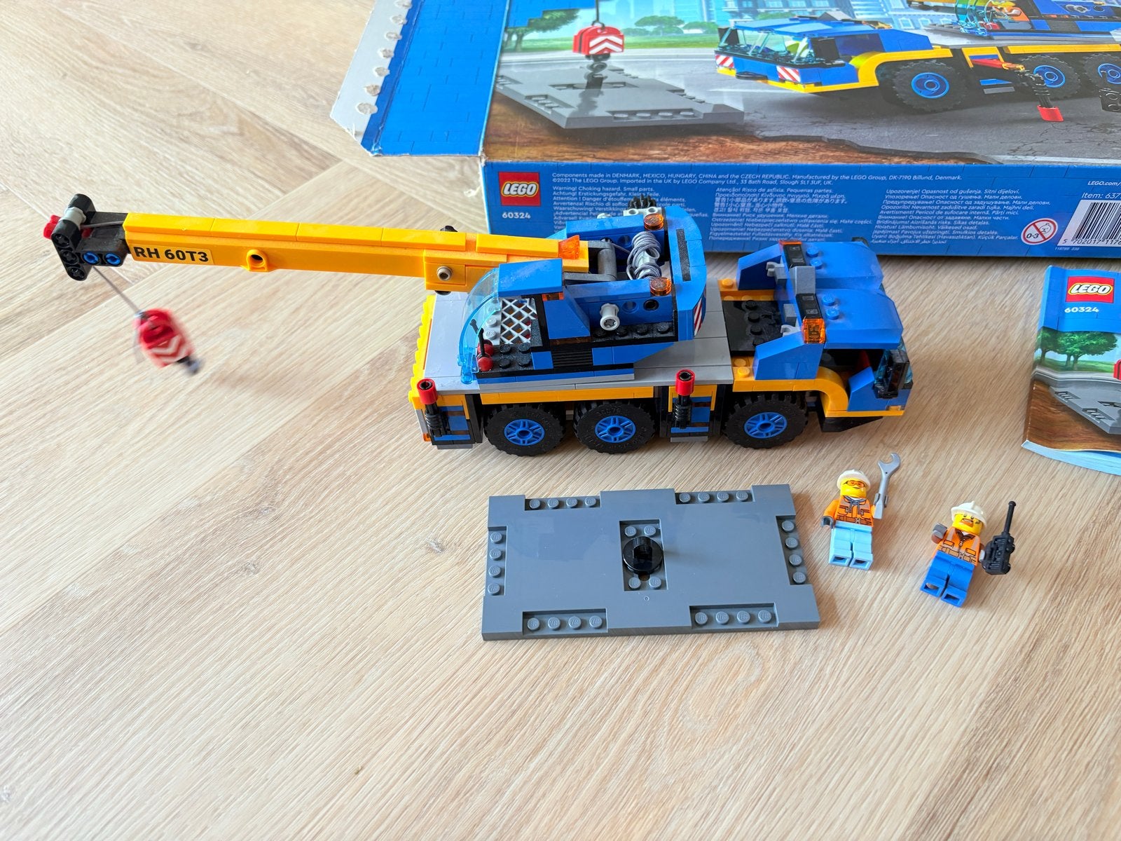 Lego City 60324 Mobiele Kraan met Figuren en Doos, Ophalen of Verzenden, Zo goed als nieuw
