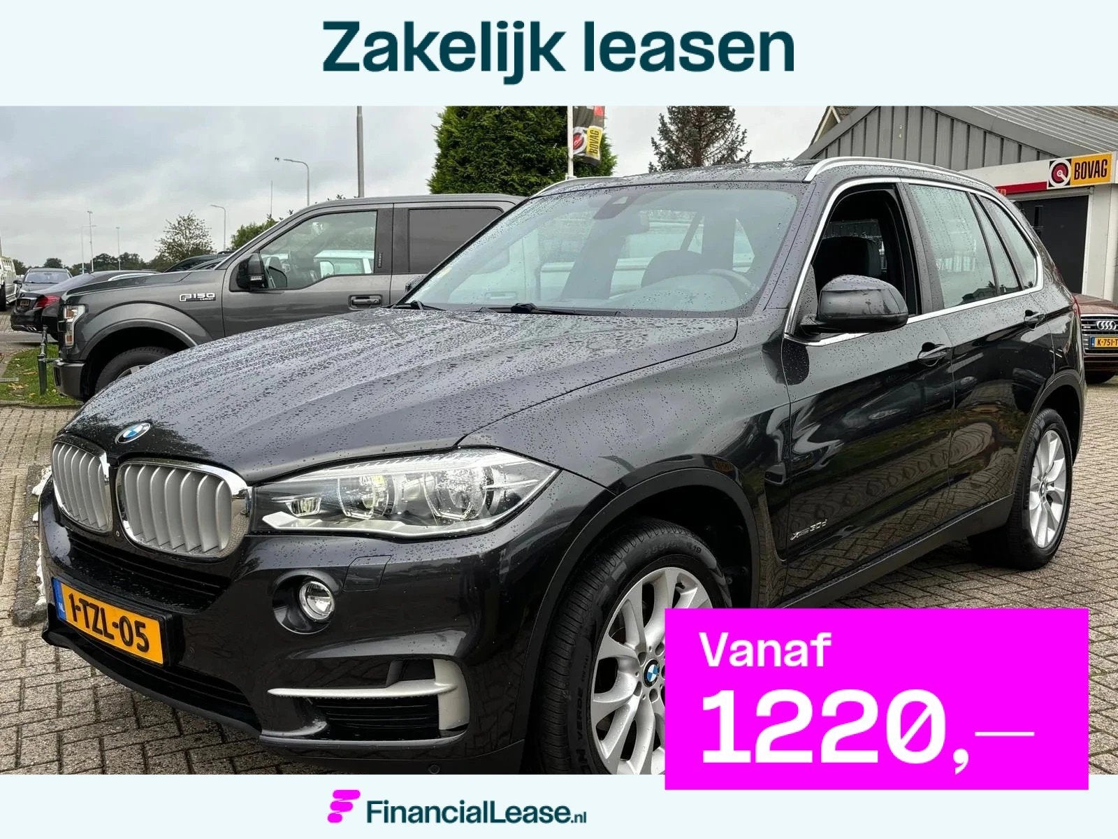 BMW X5 3.0D 2014 Pano HUD Dealerauto Trekhaak 3500 KG, Automaat, Gebruikt, 2993 cc, Bedrijf