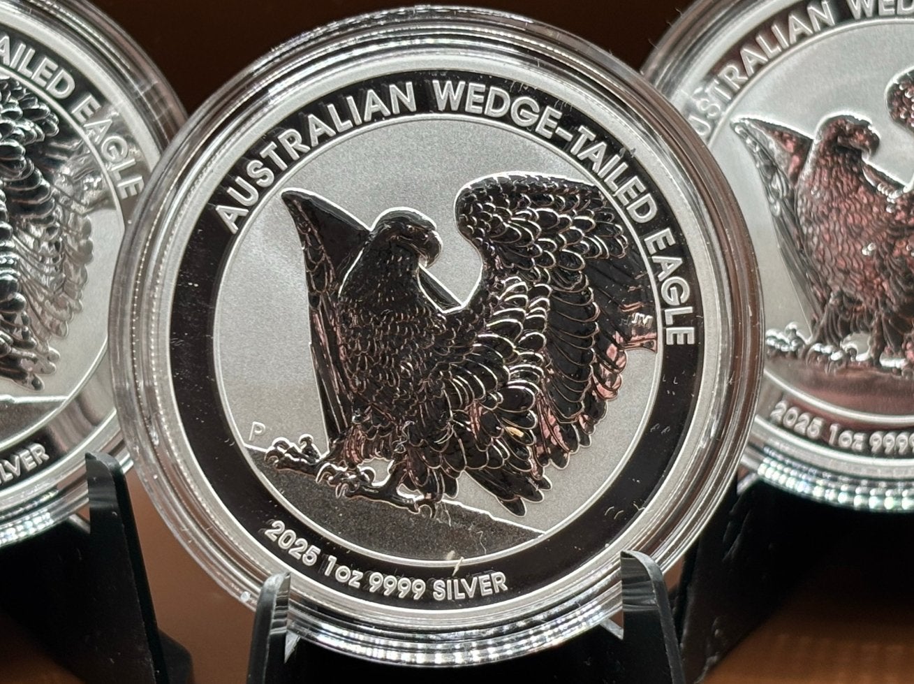 1oz wedge tailed eagle 2025 .9999 zilveren munt perth mint, Ophalen of Verzenden, Zilver