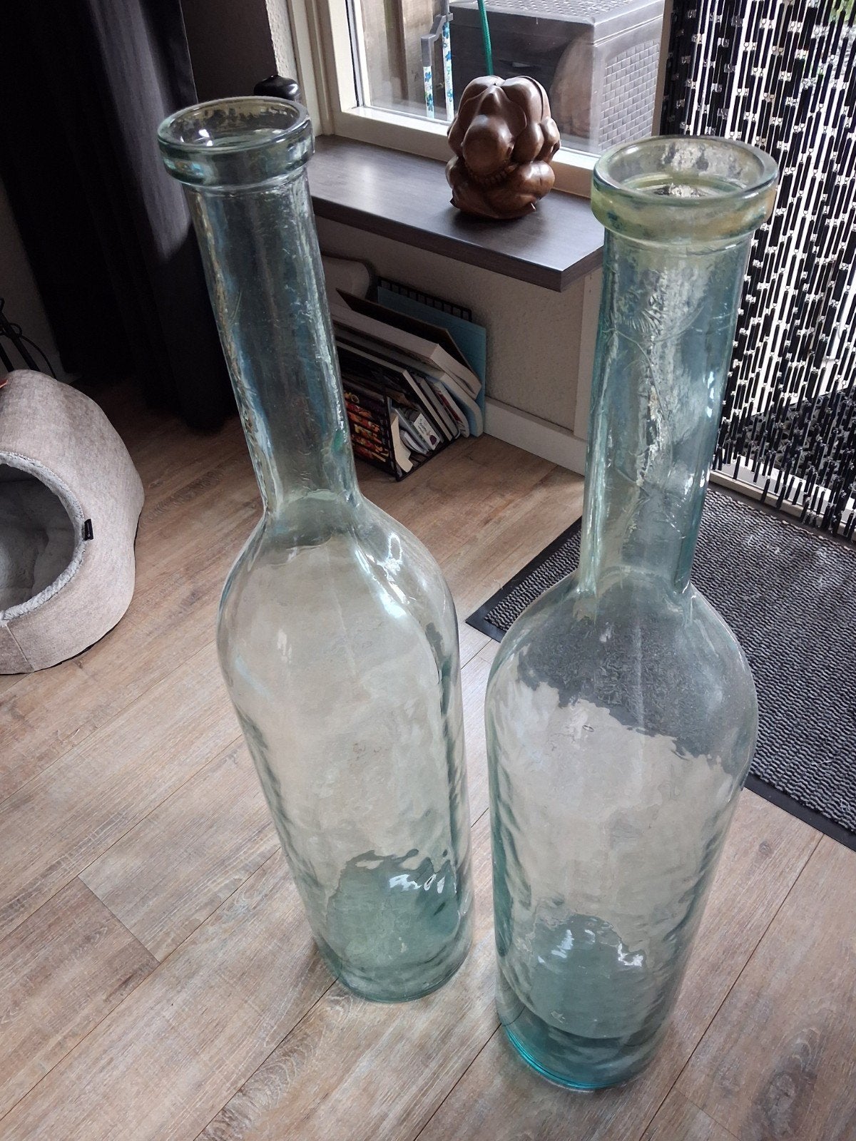 Vazen te koop aangeboden, Huis en Inrichting, Woonaccessoires | Vazen, Ophalen, Zo goed als nieuw, Glas, 100 cm