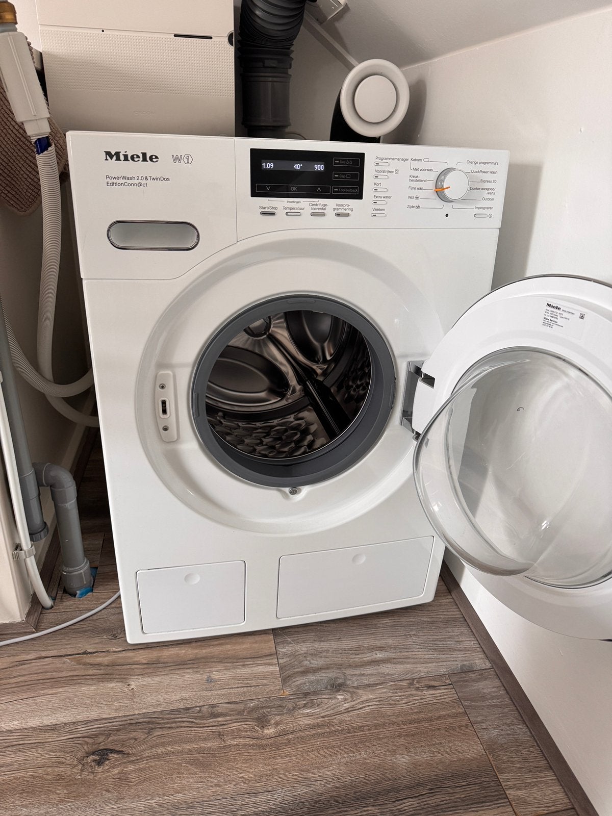 Miele WMH721 WPS Twindos, Ophalen, 8 tot 10 kg, 85 tot 90 cm, 1600 toeren of meer