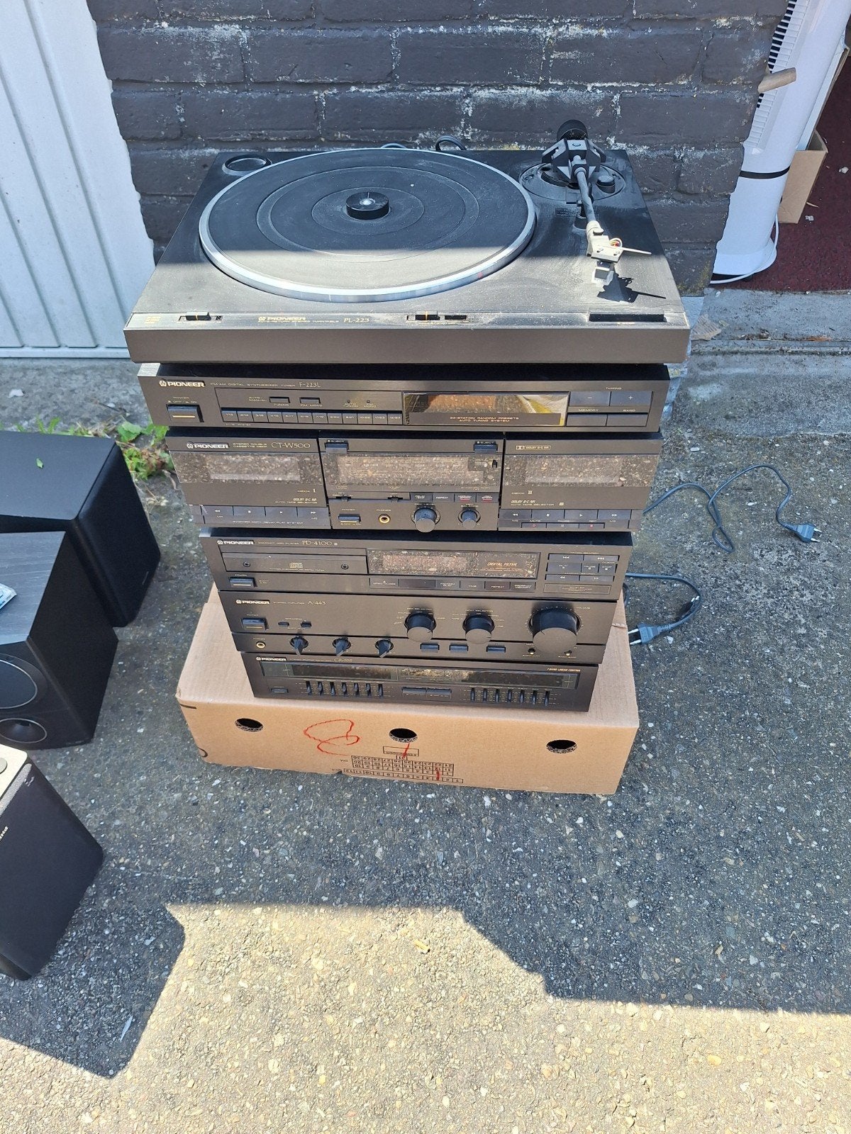 Complete Vintage Pioneer MIDI Stereotoren met Jamo Speakers, Ophalen, Gebruikt, Cd-speler, Losse componenten