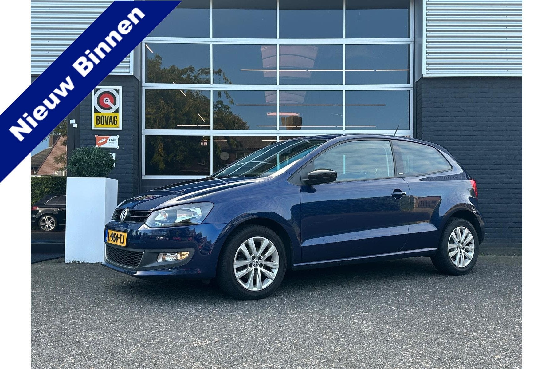 Volkswagen Polo 1.4-16V Highline, Airco, Stoelverwarming, Ra, Auto's, Voorwielaandrijving, 86 pk, Zwart, 4 cilinders