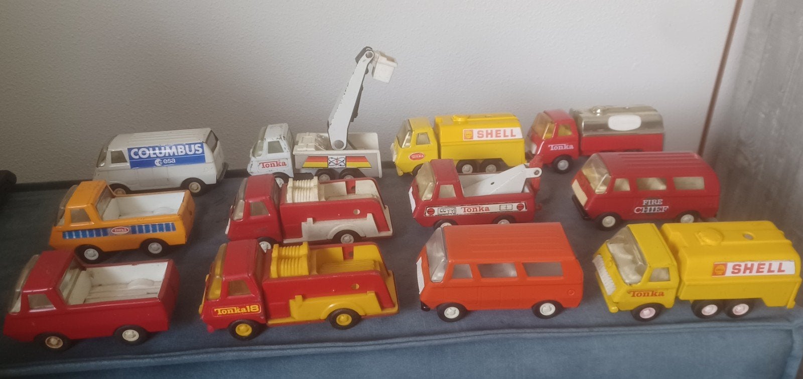 Collectie Tonka modellen metaal auto's  & trucks, Ophalen of Verzenden, Gebruikt, Bus of Vrachtwagen