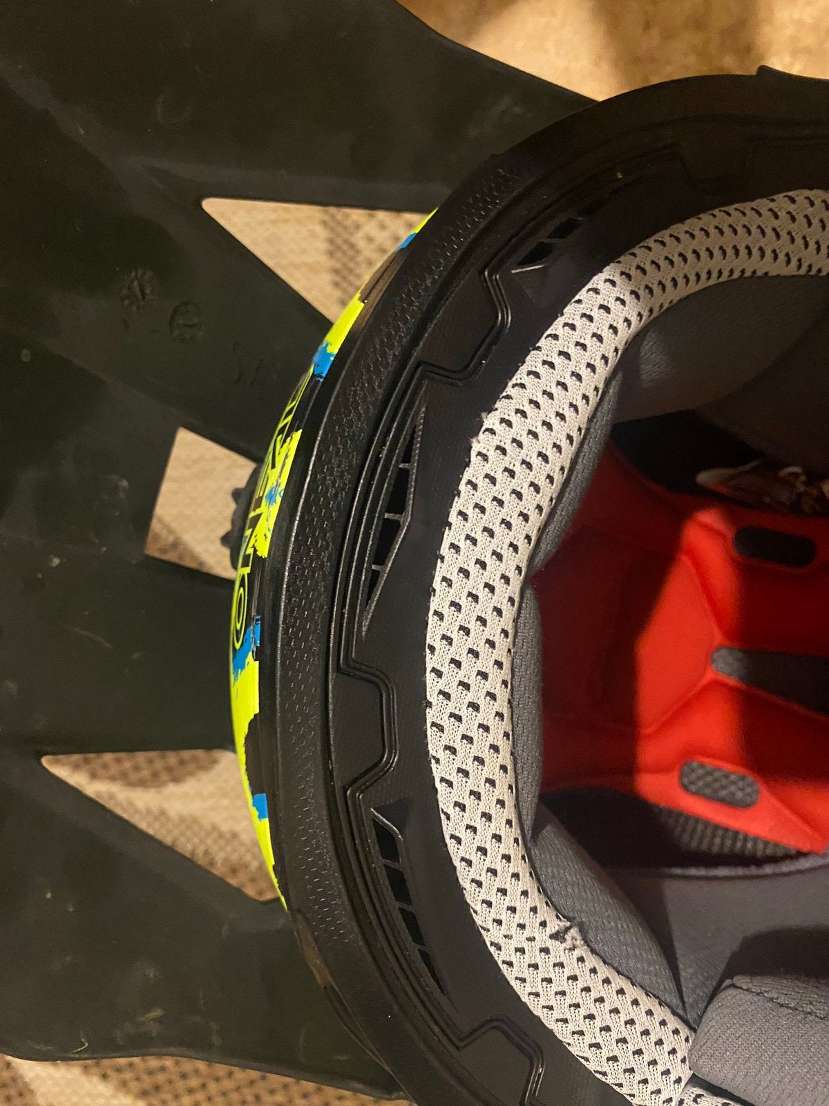 O'Neal Mountainbike Helm Blauw Groen - Zo goed als nieuw, Fietsen en Brommers, Fietsaccessoires | Fietshelmen, Ophalen of Verzenden