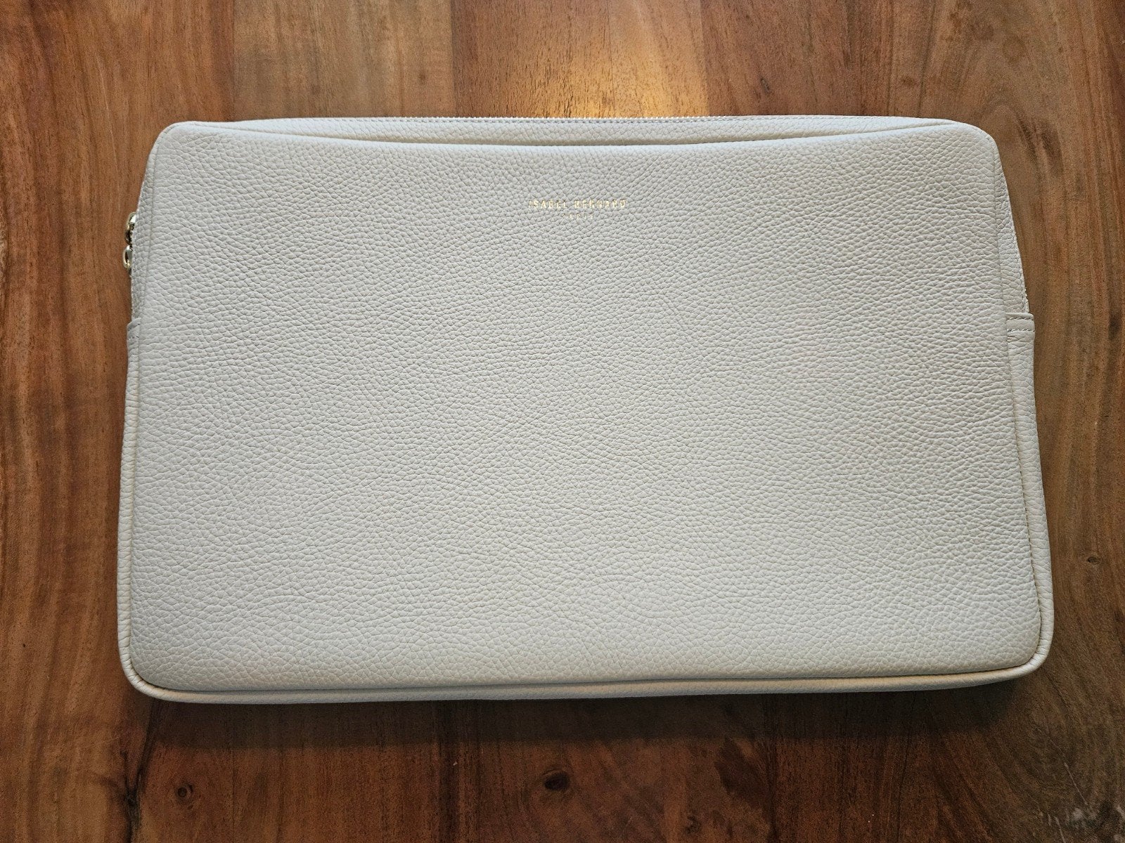 Isabel Bernard Laptop Tas - Licht Beige/Wit, Ophalen, Nieuw, Beige, Overige typen