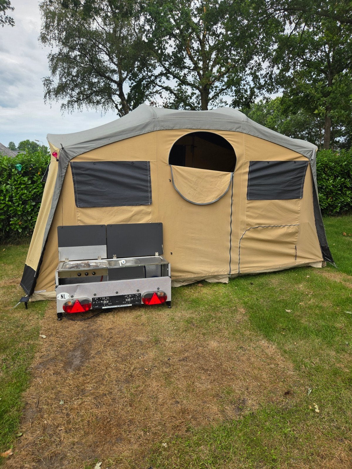 Cabanon Vouwwagen uit 2005, Ophalen, Beige, Cabanon, Aanwezig
