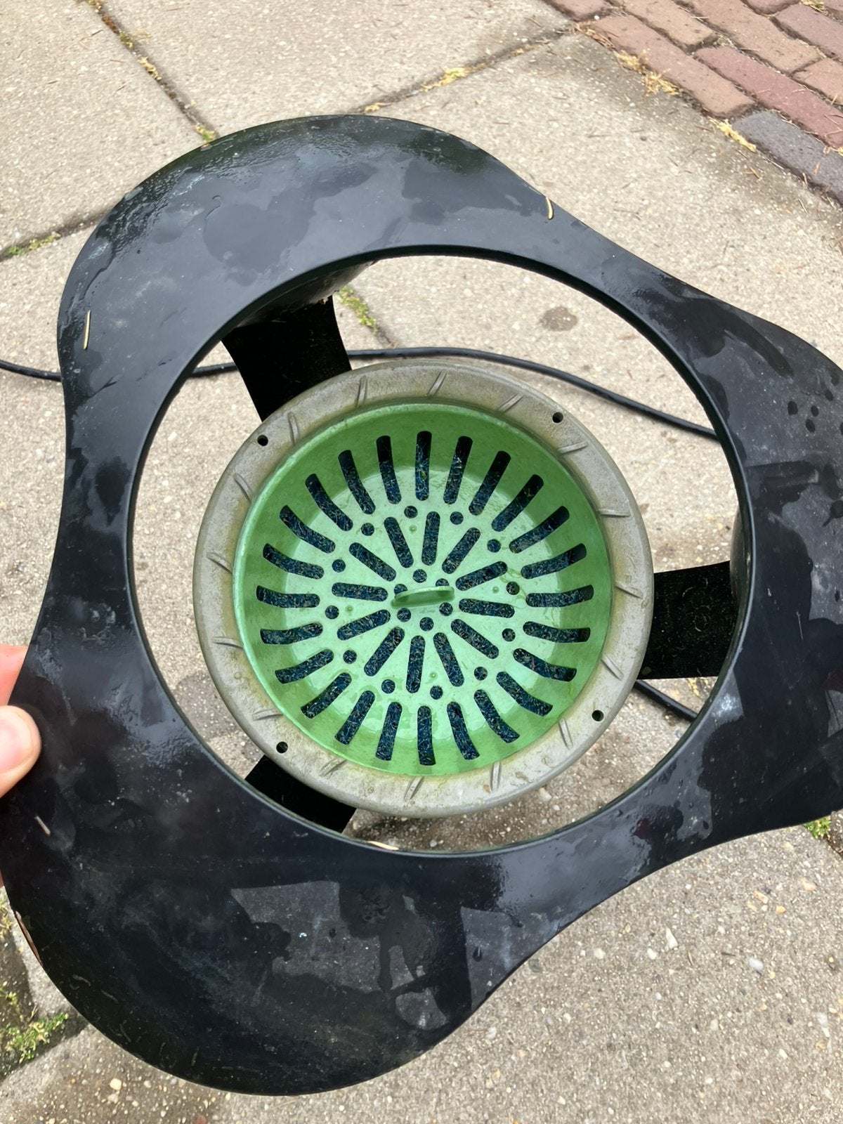 Losse drijvende skimmer, Ophalen