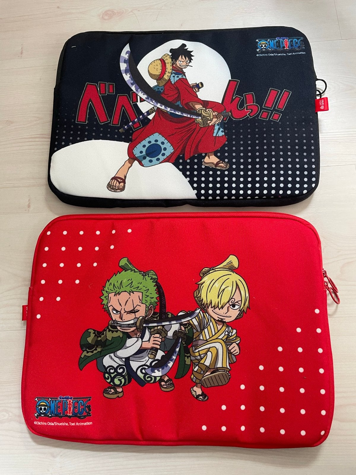One Piece Laptophoezen - Luffy, Zoro & Sanji, Computers en Software, Ophalen of Verzenden, 14 inch, Gebruikt