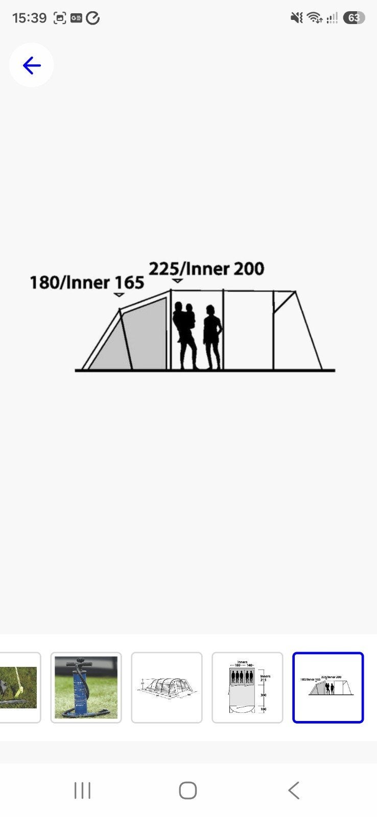 Outwell Harrier L tent - Slechts twee seizoenen gebruikt, Ophalen