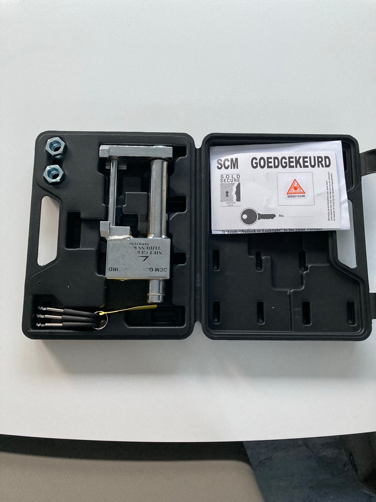 Milenco Compact Koppelingsslot SCM Goedgekeurd, Ophalen, Zo goed als nieuw