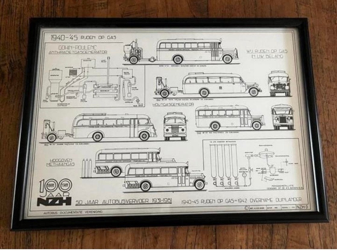 Historische Bus Documentatie - 100 Jaar NZH, Ophalen of Verzenden, Gebruikt, Trein, Kaart of Prent