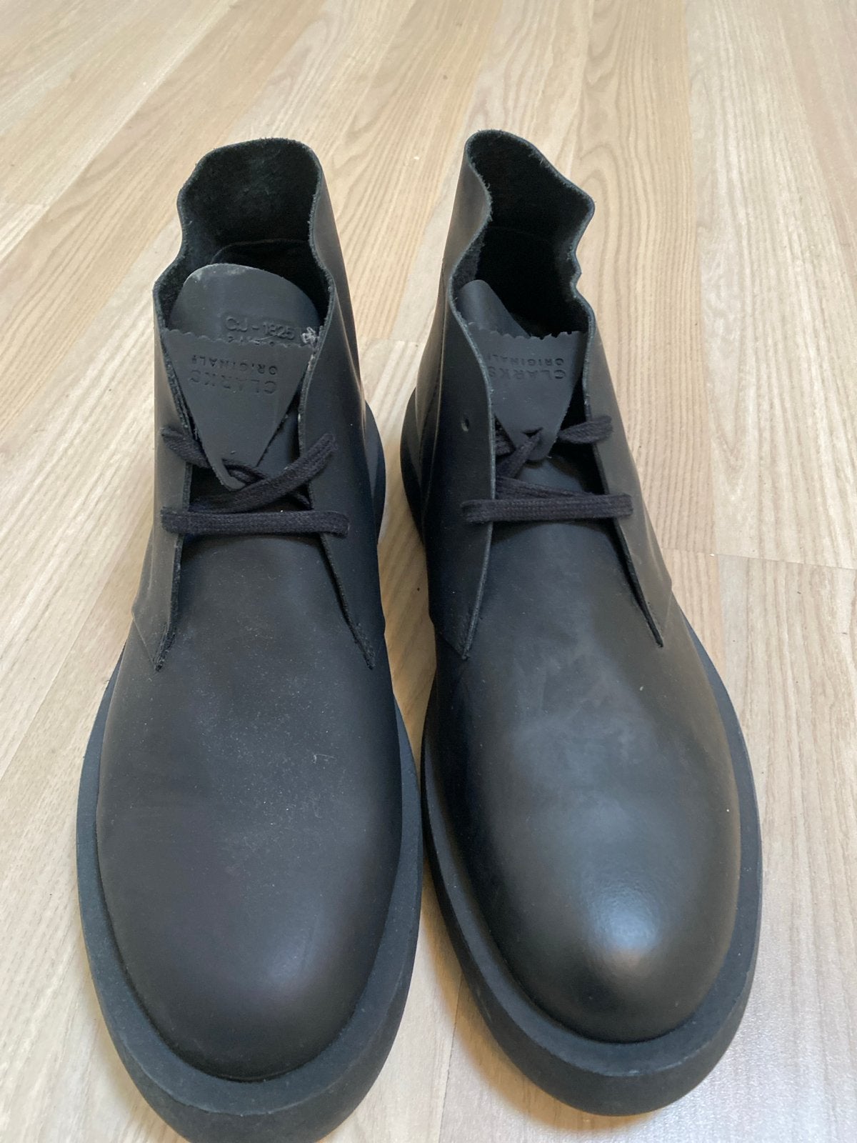 Clarks Originals Desert Boots Heren - Zwart Leer - Maat 47, Ophalen of Verzenden, Nieuw, Zwart, Boots