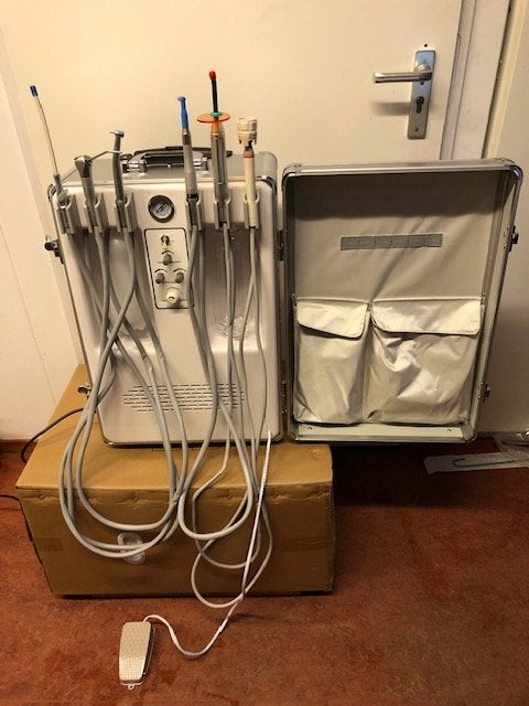 Draagbare dentale tandheelkundige unit incl. set handstukken