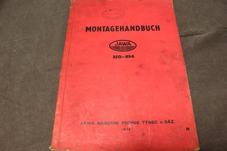 JAWA 350 - 634 1974 montage handbuch 350cc werkplaatsboek, Ophalen of Verzenden, Overige merken