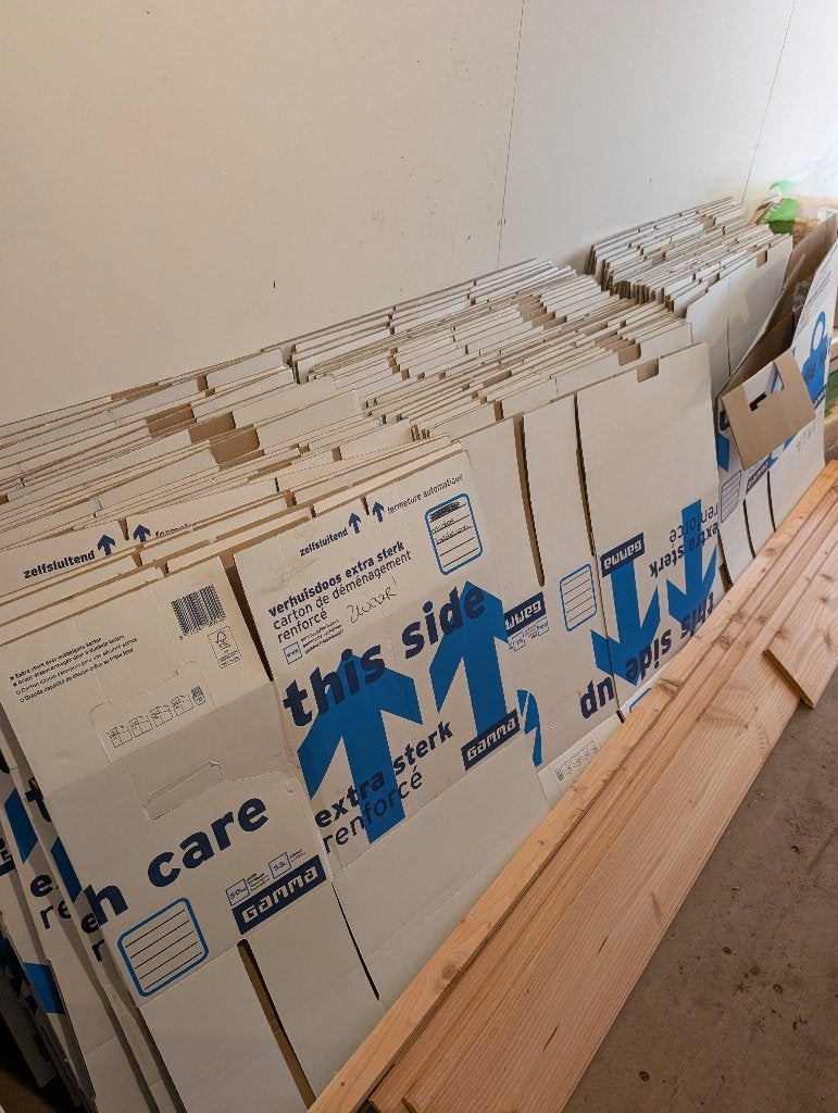 Te koop extra sterke verhuisdozen van Gamma (per 10), Ophalen, Opvouwbaar, Minder dan 50 cm, Minder dan 40 cm