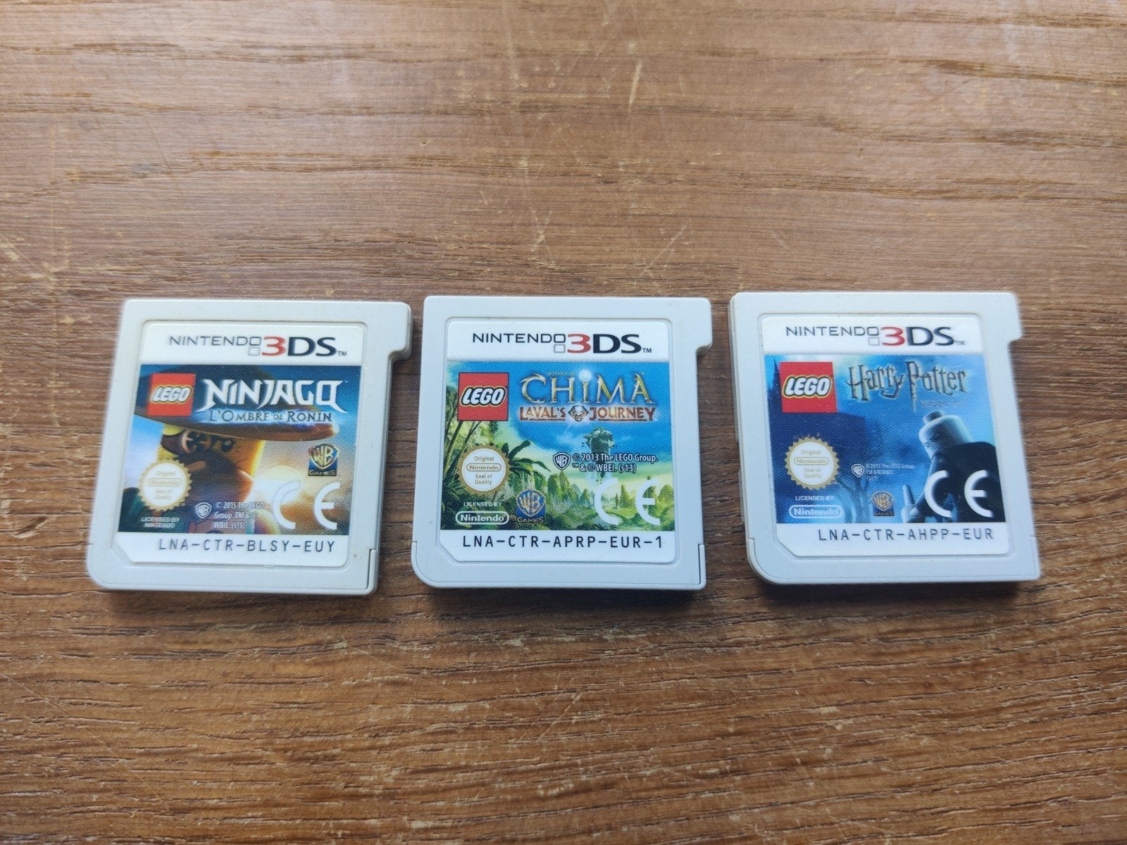 3x LEGO Nintendo 3DS Games: Ninjago, Chima, Harry Potter, Avontuur en Actie, 1 speler, Ophalen of Verzenden, Zo goed als nieuw