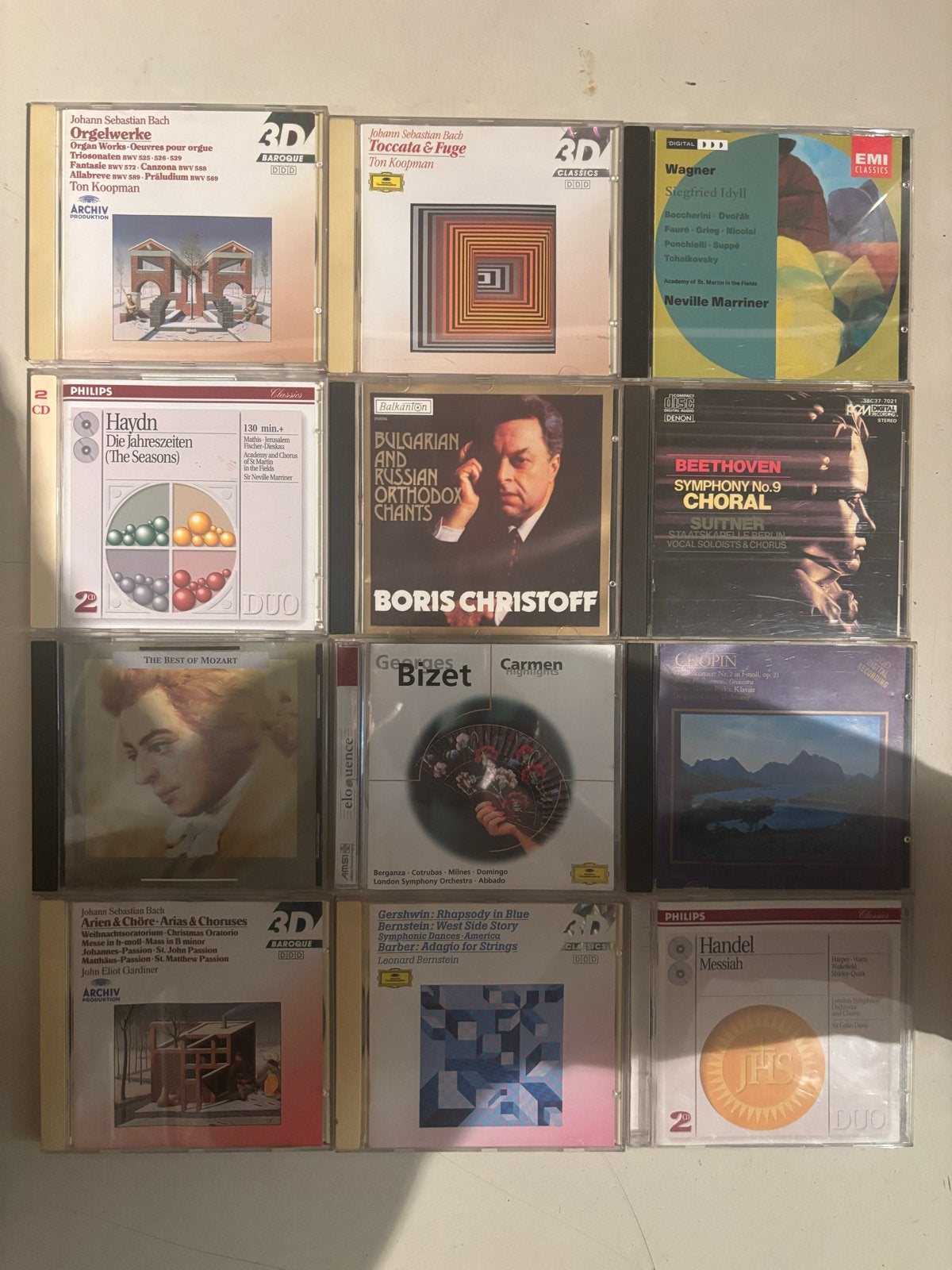 Collectie Klassieke CD's: Bach, Beethoven, Bizet, Chopin e.a, Ophalen of Verzenden, Barok, Gebruikt, Orkest of Ballet