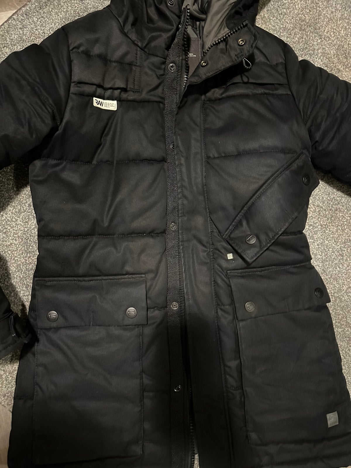 G-Star winterjas, Kleding | Dames, Jassen | Winter, Ophalen of Verzenden, Zo goed als nieuw, Zwart