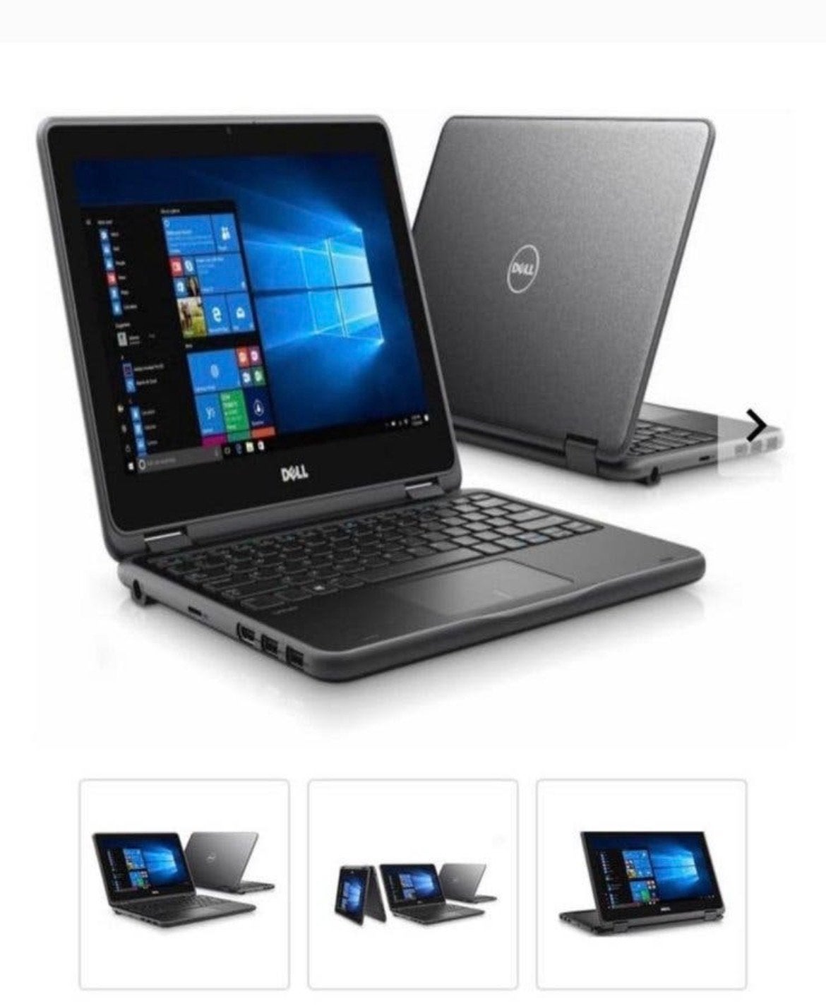 Dell Latitude 3189 2-in-1 laptop - Touchscreen, Windows 10 P, Computers en Software, Gebruikt, Met videokaart, Qwerty, Ophalen of Verzenden