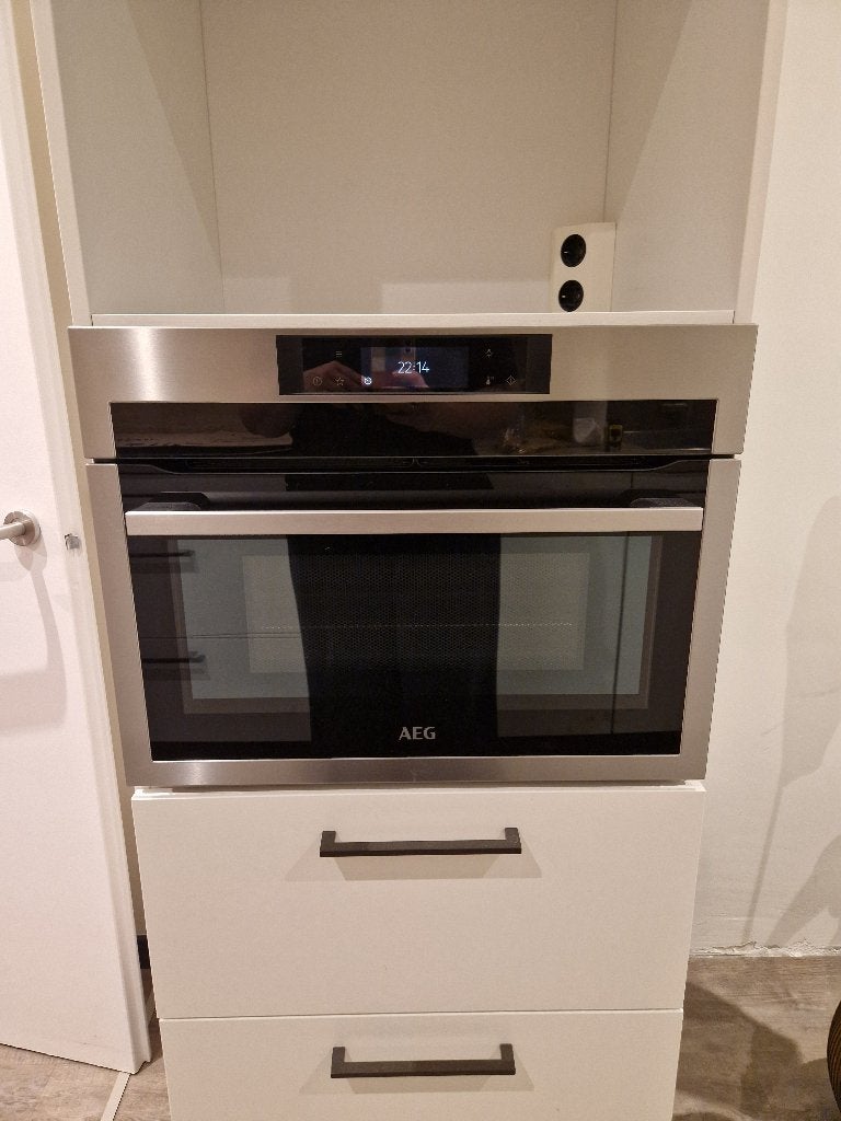 AEG Combi Oven Magnetron Inbow CombiQuick, Witgoed en Apparatuur, Magnetrons, Zo goed als nieuw, Inbouw, Combimagnetron, Minder dan 45 cm