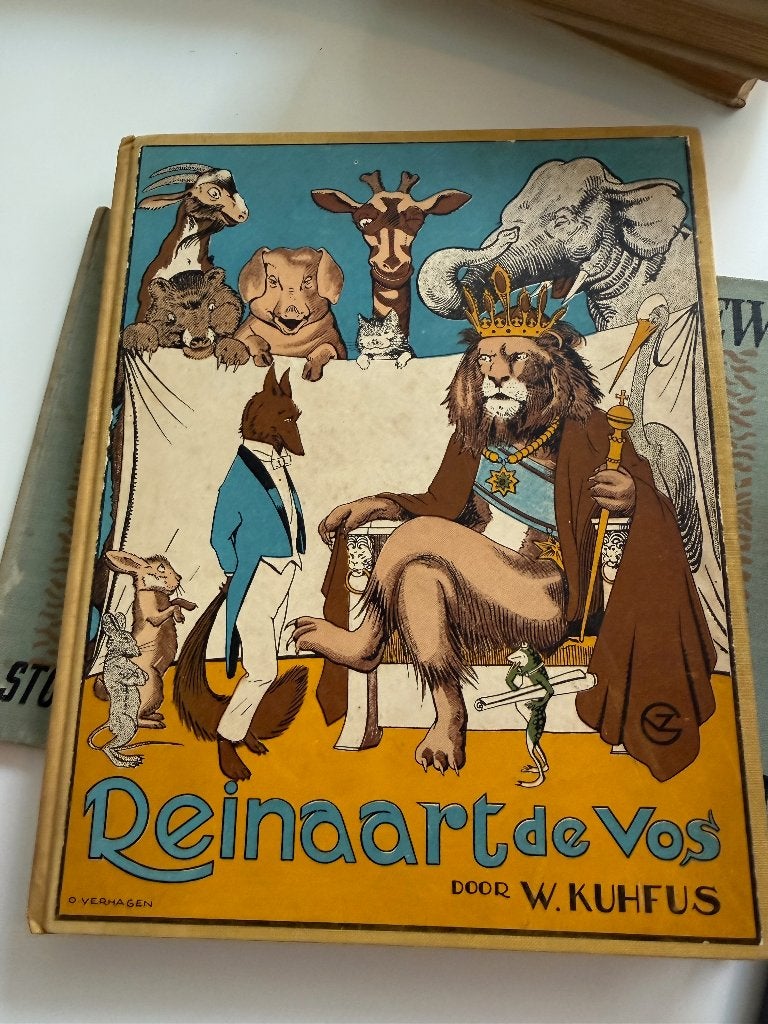 Reinaart de Vos door W. Kuhfus - Vintage Kinderboek, Antiek en Kunst, Ophalen of Verzenden, W. Kuhfus