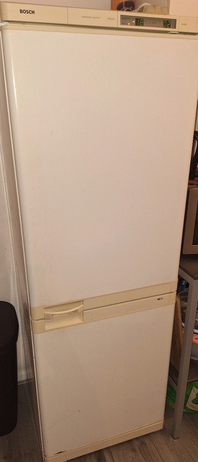Bosch Koelkast met vriezer, koelvriescombinatie, gratis, Ophalen, Gebruikt, 200 liter of meer, 60 cm of meer
