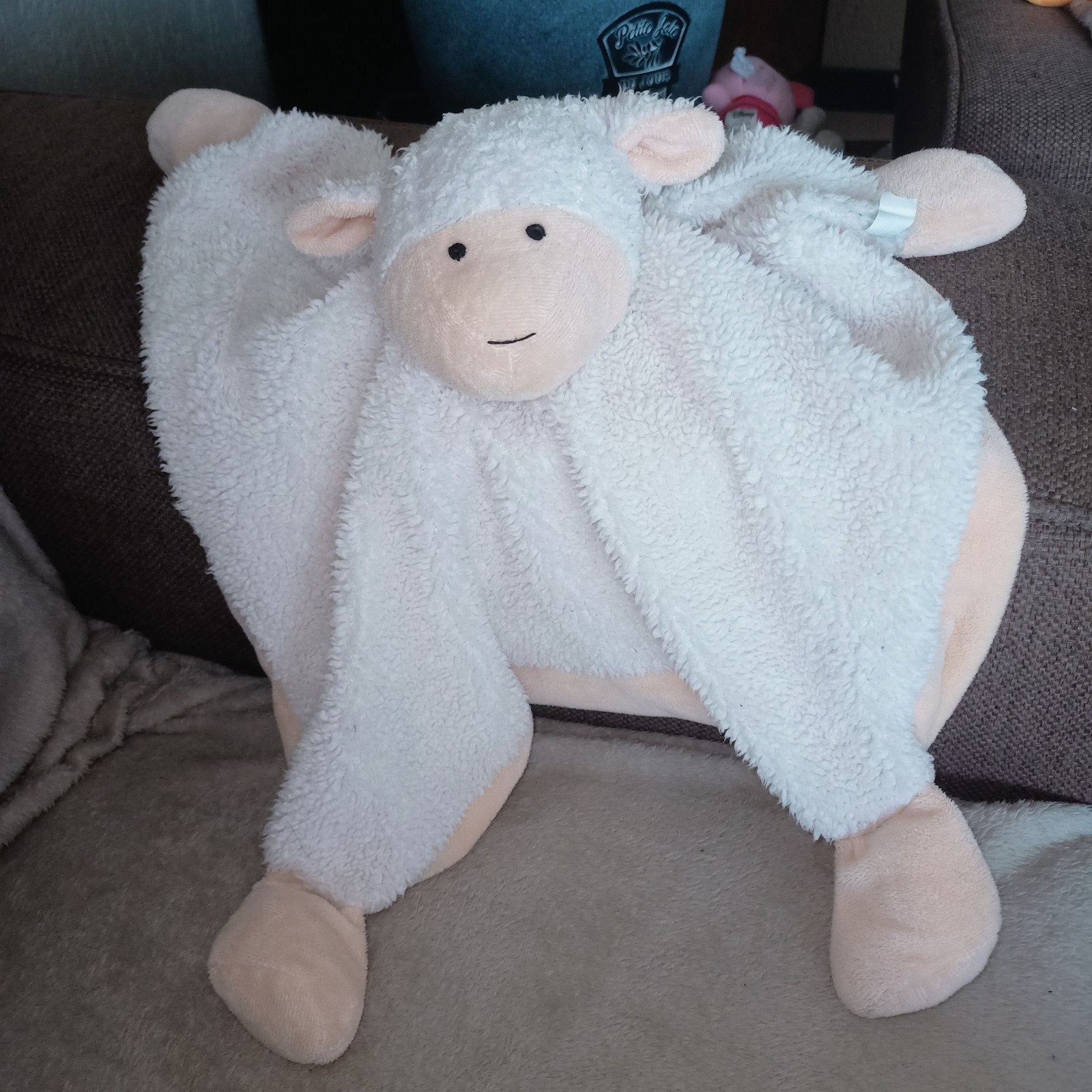 Grote schapen kroeldoek / lam knuffeldoek., Overige merken, Overige typen, Ophalen of Verzenden, Zo goed als nieuw