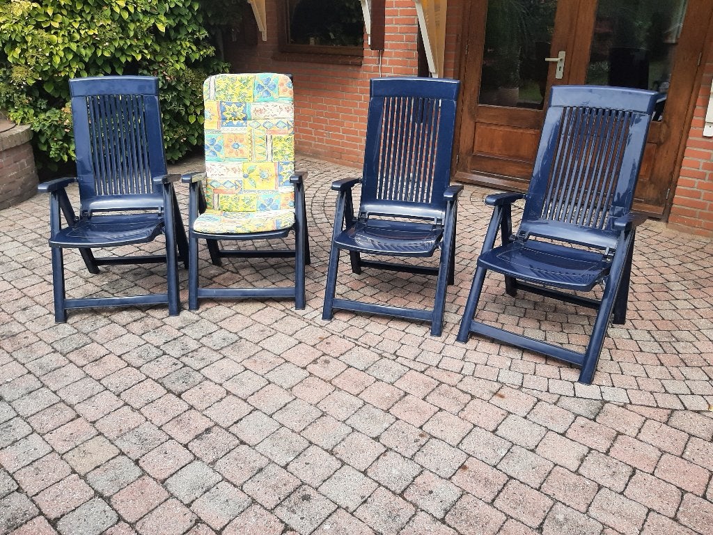 tuinstoelen, Tuin en Terras, Ophalen, Zo goed als nieuw, Kunststof, Inklapbaar