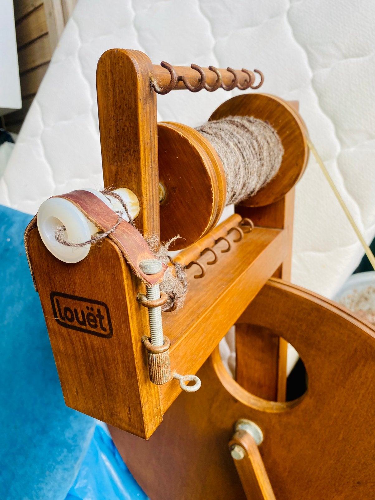 Louet spinnewiel, Ophalen, Gebruikt, Spinnewiel