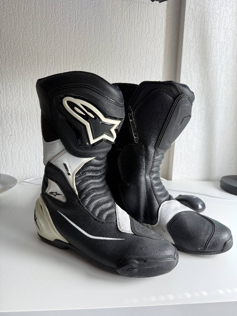 Alpinestars SMX-S motorlaarzen race maat 44 Zwart/Wit, Dames, Ophalen of Verzenden, Alpinestars, Laarzen