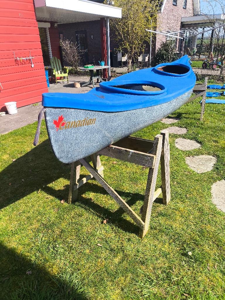 Lichte stabiele 2 persoons kano, Watersport en Boten, Ophalen, Gebruikt, Met peddels, Twee personen