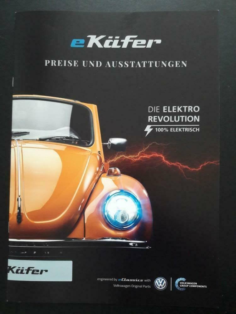 Volkswagen VW Kever of e-Kever boekje/brochure/auto folder, Ophalen of Verzenden, Zo goed als nieuw, Volkswagen