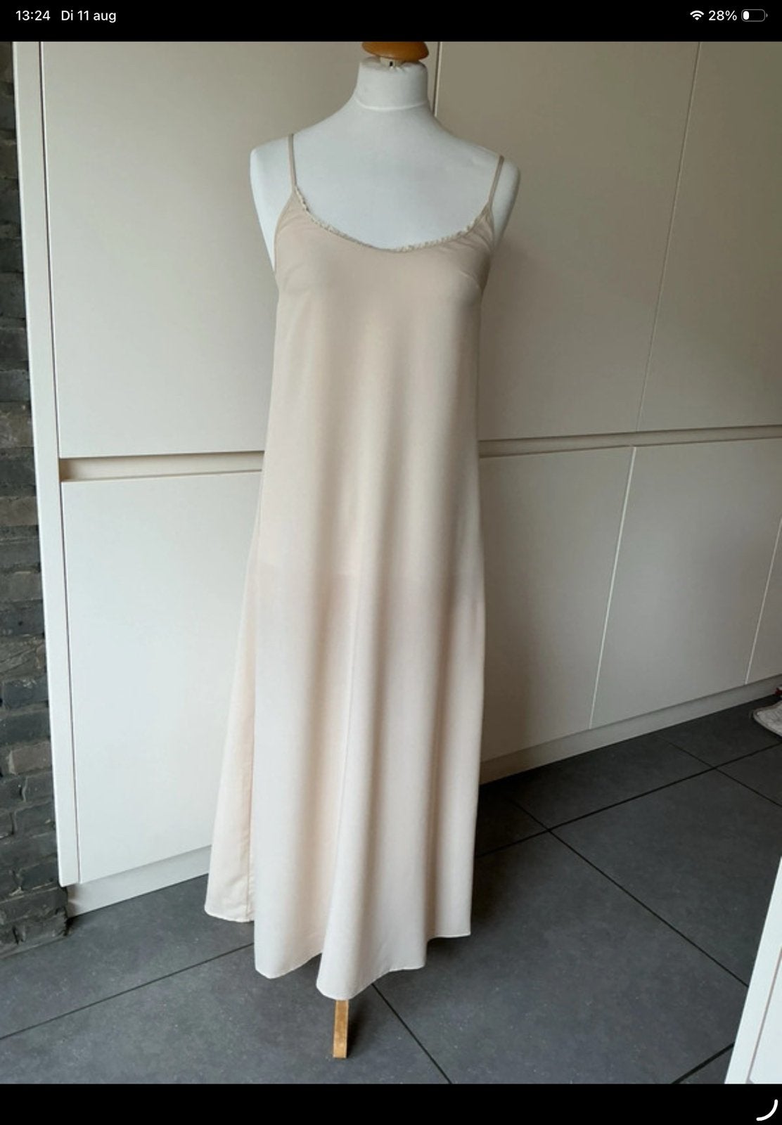 Twin Set ,Simona Barbieri lange onderjurk maat 34/36, Ophalen of Verzenden, Beige, Overige typen