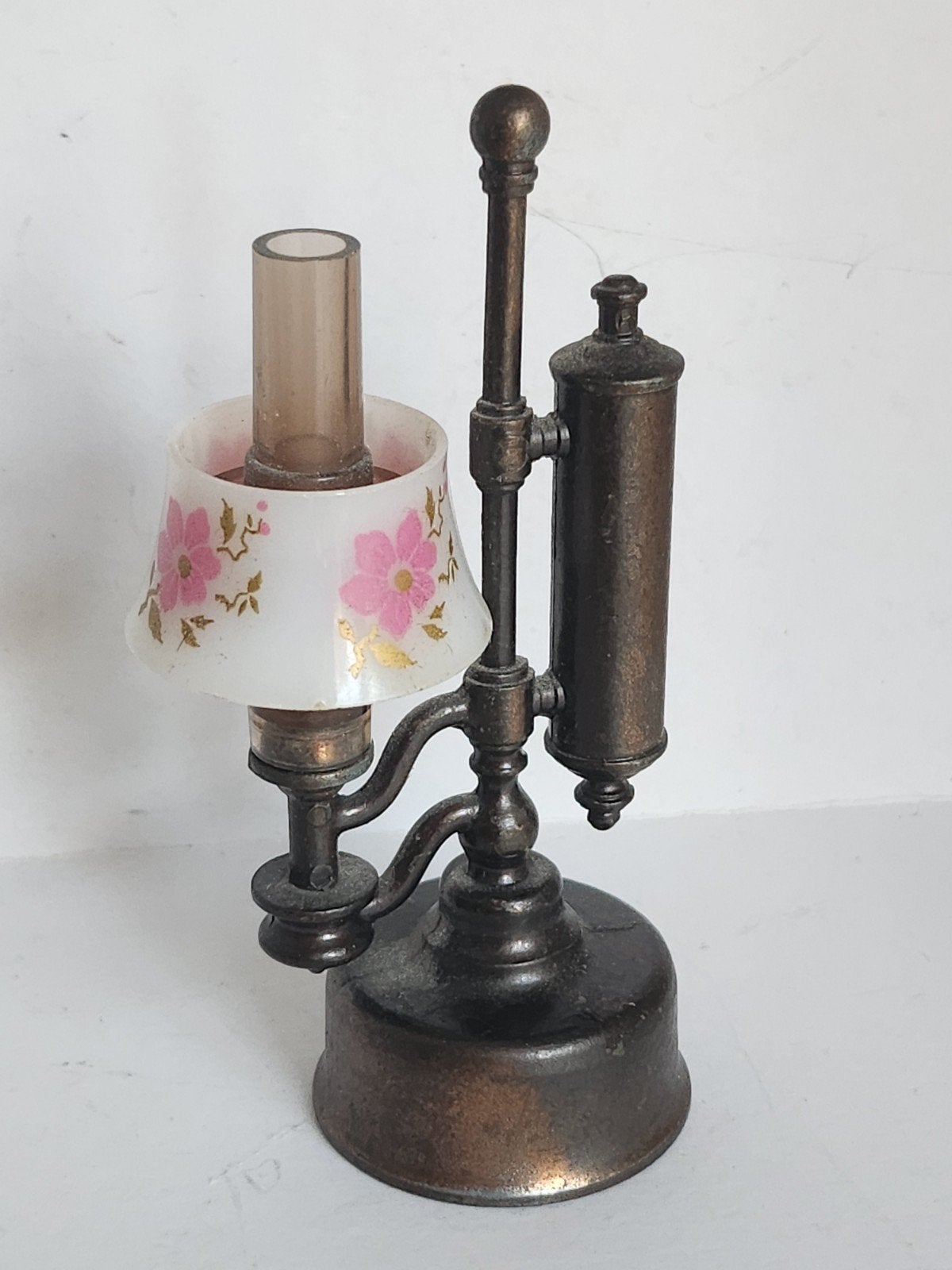 Metalen miniatuur lamp puntenslijper, Antiek en Kunst, Ophalen of Verzenden